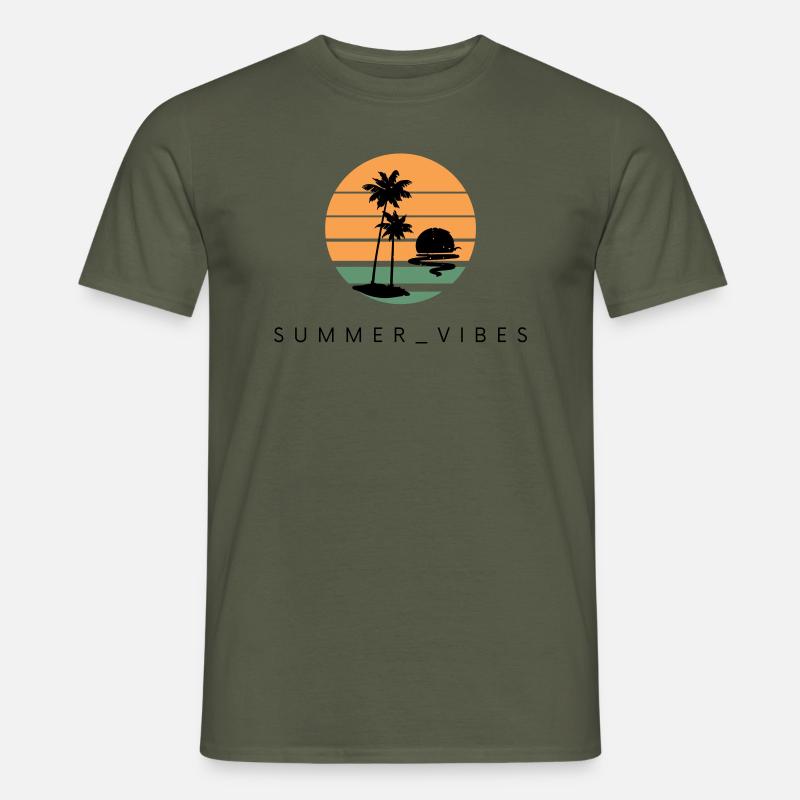 summer vibes - Männer T-Shirt - Militärgrün