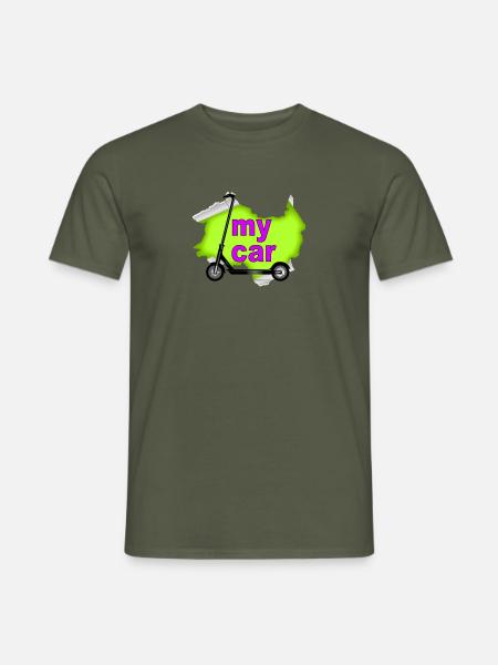 Mein Autoscooter - Männer T-Shirt - Militärgrün