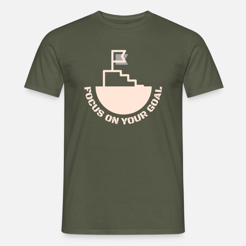 Concentrez-vous sur votre objectif Concentrez-vous sur votre objectif - T-shirt homme - vert militaire