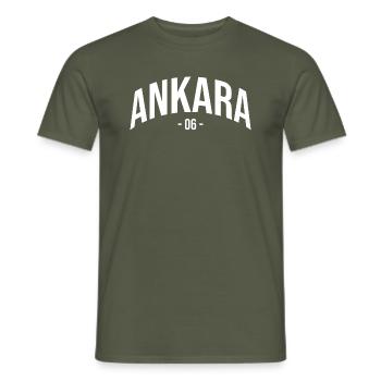 Ankara 06 Turkey Turkiye Gift Holiday Türk TR - Men's T-Shirt - military green - Front - AI Model Male 178 light (178cm)