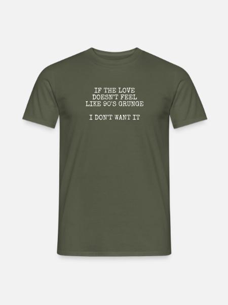 Grunge - Männer T-Shirt - Militärgrün