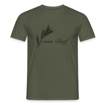 du village noir - T-shirt homme - vert militaire - Devant - AI Model Male 178 light (178cm)