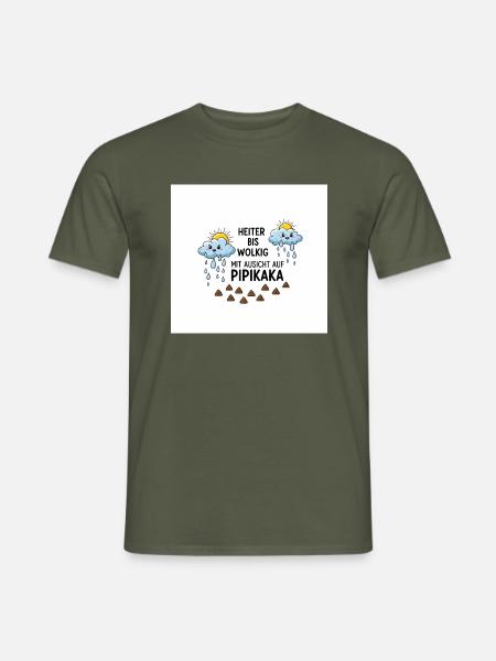 Wetterlage - Männer T-Shirt - Militärgrün