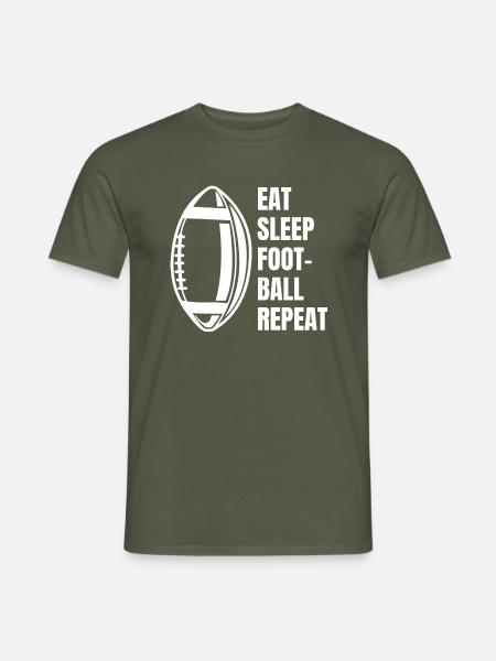 Footballtrainer Footballspieler American Football - Männer T-Shirt - Militärgrün