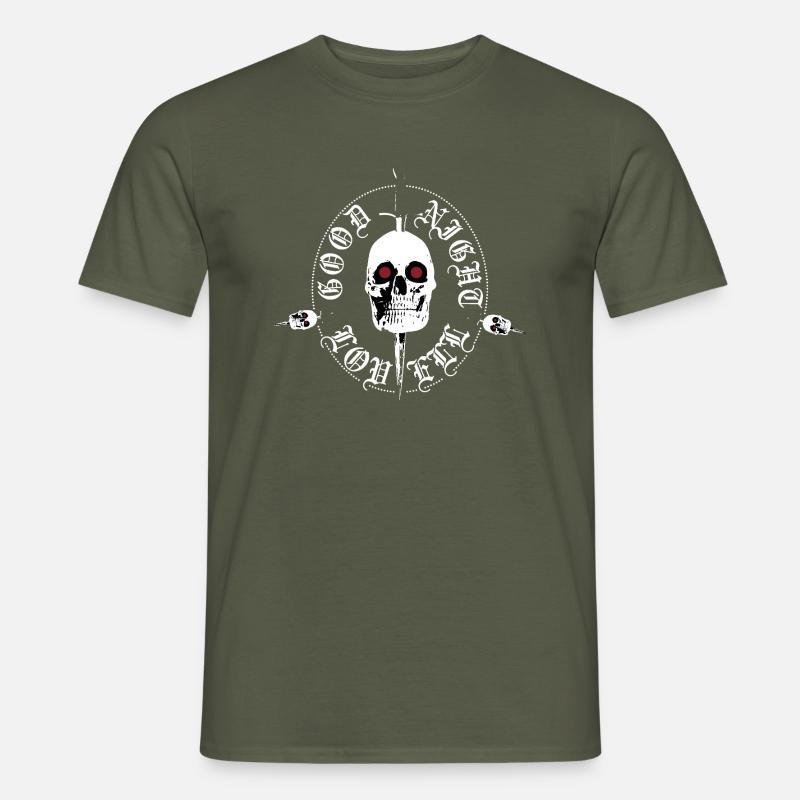 Night Lovell skull - Männer T-Shirt - Militärgrün