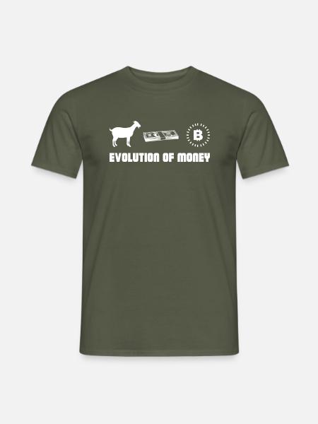 Bitcoin Trading Crypto Aktien - Männer T-Shirt - Militärgrün