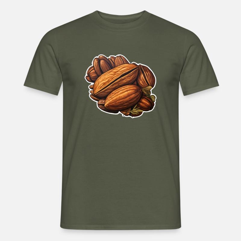 Pecannuss - Männer T-Shirt - Militärgrün