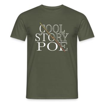 present earth believe conspiracy present idea - Männer T-Shirt - Militärgrün - Vorne - AI Model Male 178 light (178cm)