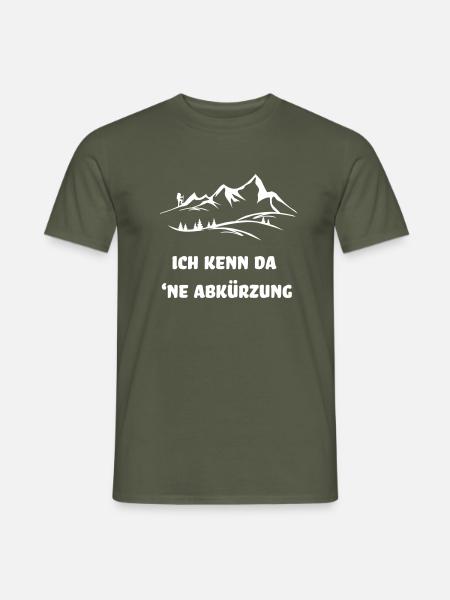 Ich kenn da 'ne Abkürzung weiss - Männer T-Shirt - Militärgrün