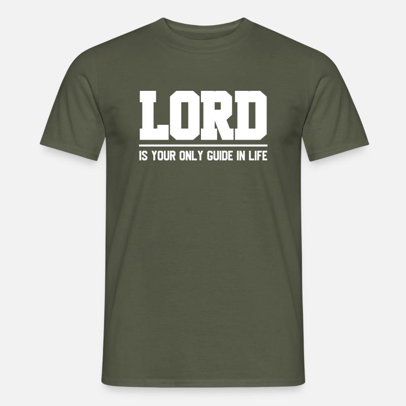 Christliche Sprüche - Männer T-Shirt - Militärgrün