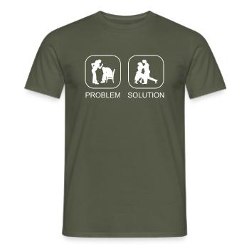 Dancer Ballet Gift Dance Ballerina Dance Class - Men's T-Shirt - military green - Front - AI Model Male 178 light (178cm)