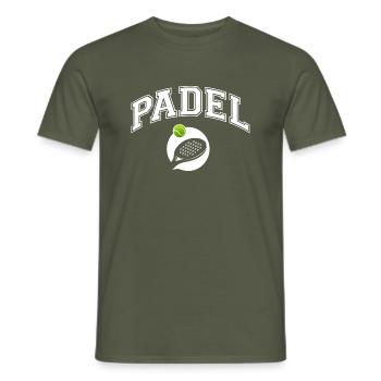Padel - Geschenk für Padelspieler - Männer T-Shirt - Militärgrün - Vorne - AI Model Male 178 light (178cm)