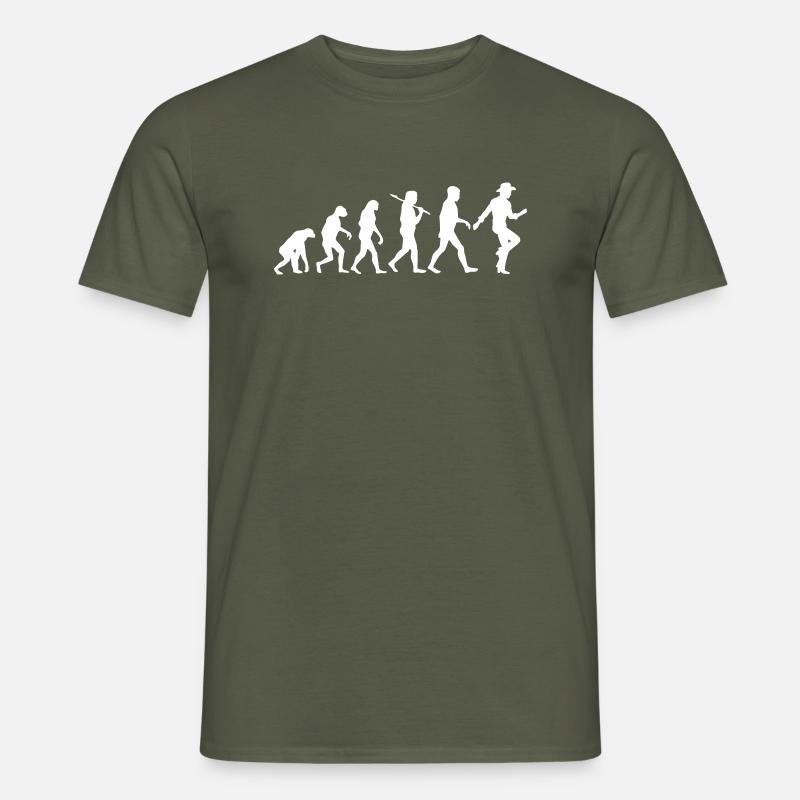 Evolution Linedance Männer - Männer T-Shirt - Militärgrün