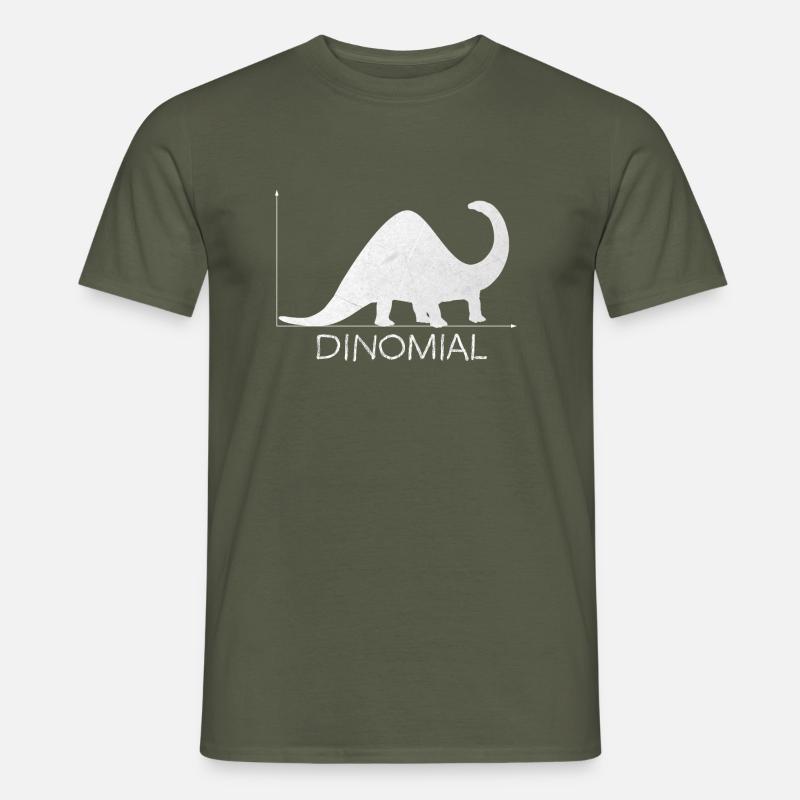 Binomial Dinomial Mathematician Stochastics - Men’s T-shirt - military green