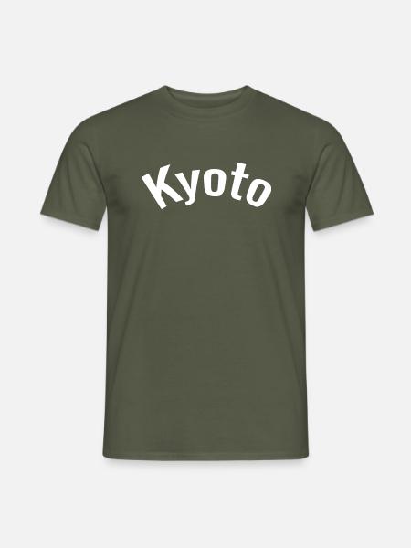 Kyoto Stadtname - Männer T-Shirt - Militärgrün