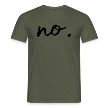 Non - T-shirt homme - vert militaire - Devant - AI Model Male 178 light (178cm)