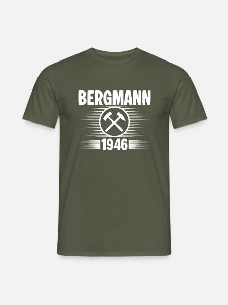 Erzgebirge Bergmann - Männer T-Shirt - Militärgrün