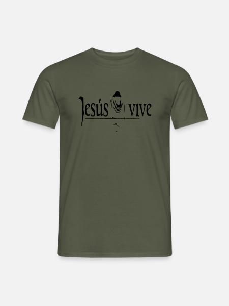 Jesus lives - Men's T-Shirt - military green