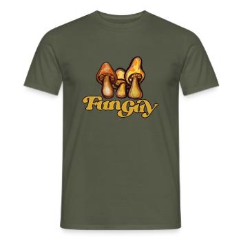 gars amusant - T-shirt homme - vert militaire - Devant - AI Model Male 178 light (178cm)