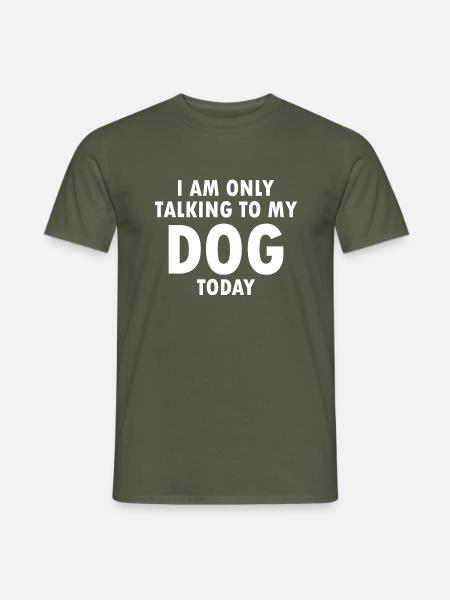 Dog Hund - Männer T-Shirt - Militärgrün