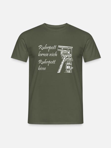 Ruhrpott lernse nich - Männer T-Shirt - Militärgrün