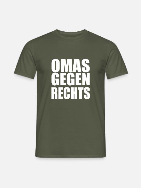 Omas gegen Rechts! - Männer T-Shirt - Militärgrün