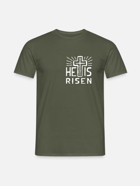 Jesus wächst - Männer T-Shirt - Militärgrün