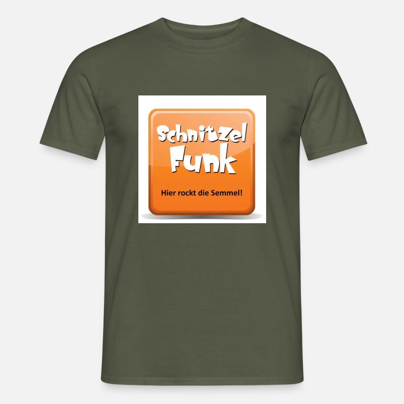 Schnitzelfunk - Männer T-Shirt - Militärgrün