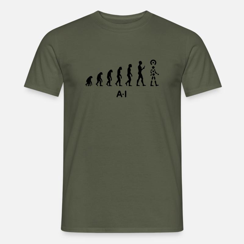 AI Evolution Journey - Männer T-Shirt - Militärgrün