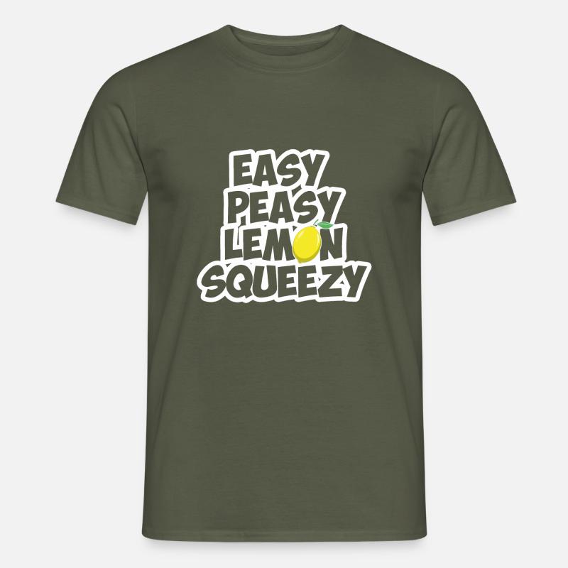 Easy peasy lemon squeezy Gaming - Männer T-Shirt - Militärgrün