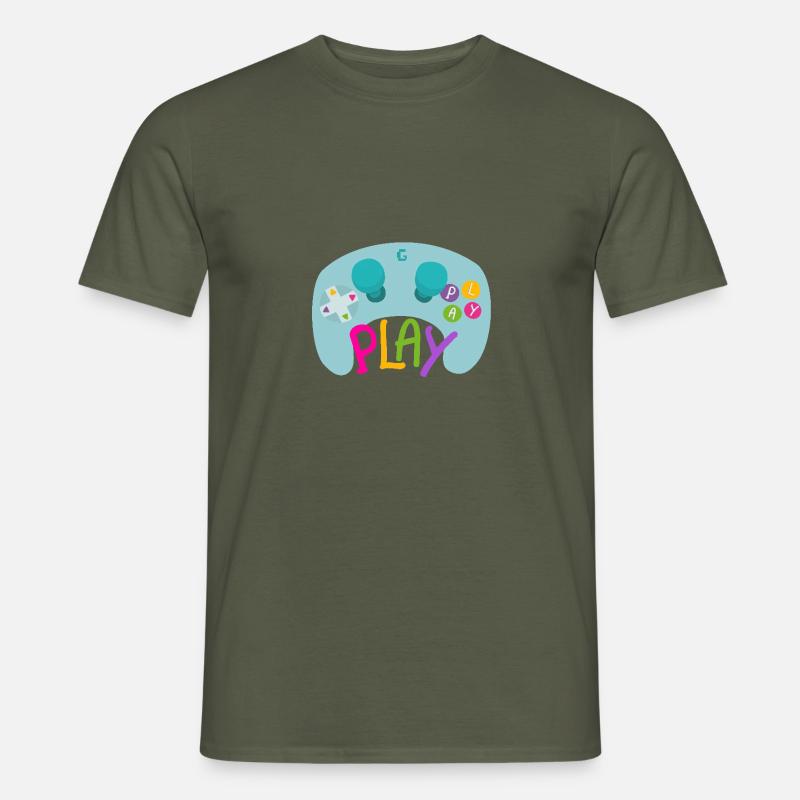Play game controller - Men’s T-shirt - military green