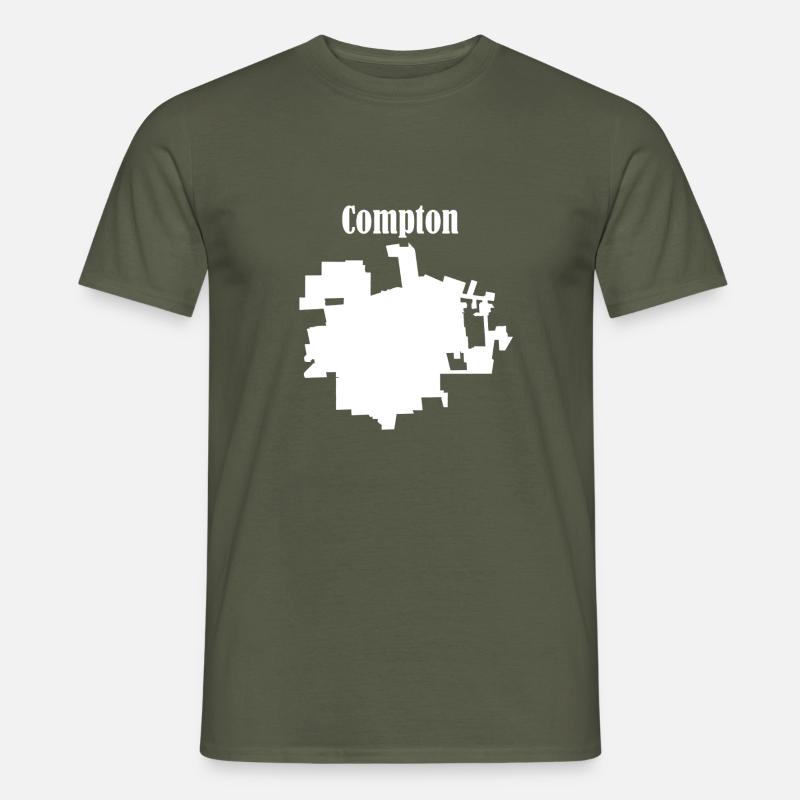 Compton - Männer T-Shirt - Militärgrün