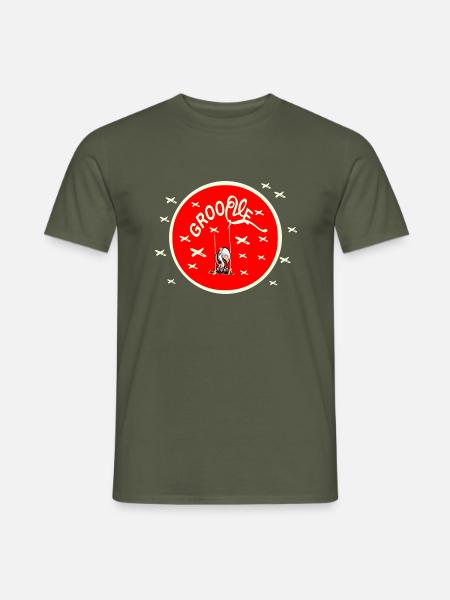 Grooviger Vogel - Männer T-Shirt - Militärgrün