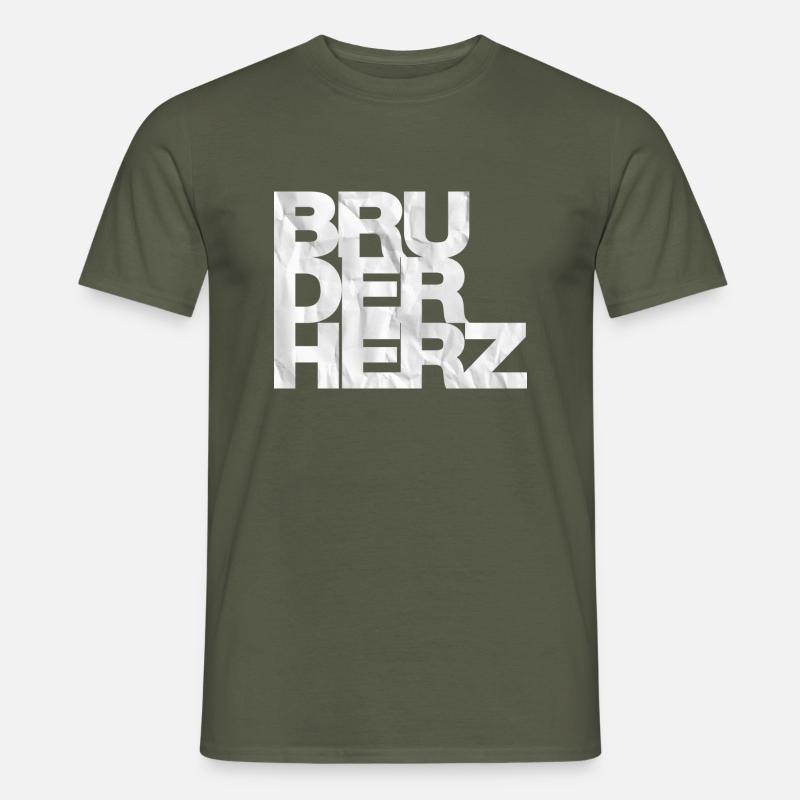Bruderherz Bester Bruder der Welt Geschenkidee - Männer T-Shirt - Militärgrün