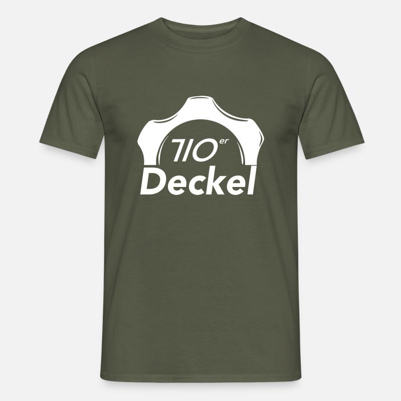 710er Deckel - Männer T-Shirt - Militärgrün