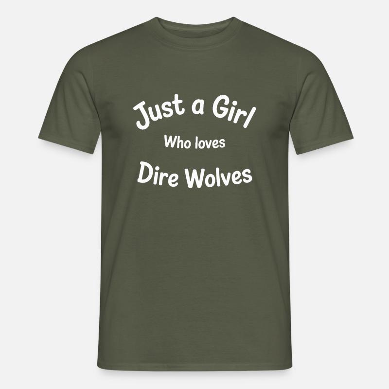 NUR EIN MÄDCHEN - Männer T-Shirt - Militärgrün