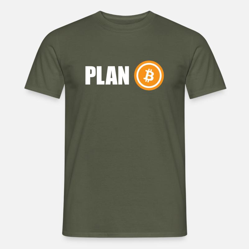 Plan B Bitcoin - Männer T-Shirt - Militärgrün