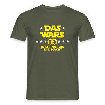 Das wars - Männer T-Shirt - Militärgrün - Vorne - AI Model Male 178 light (178cm)