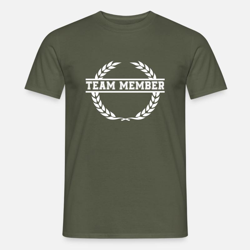 Wreath Team Member - Men's T-Shirt - military green