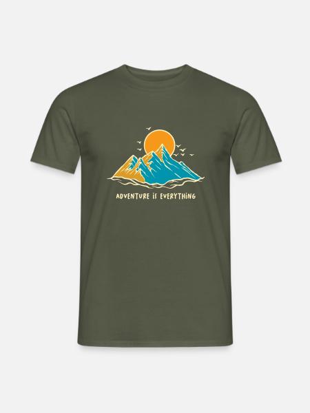 L’aventure est tout - T-shirt homme - vert militaire