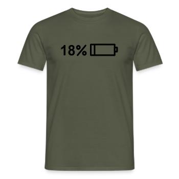 Endlich 18! Happy 18! Geburtstag Design - Männer T-Shirt - Militärgrün - Vorne - AI Model Male 178 light (178cm)