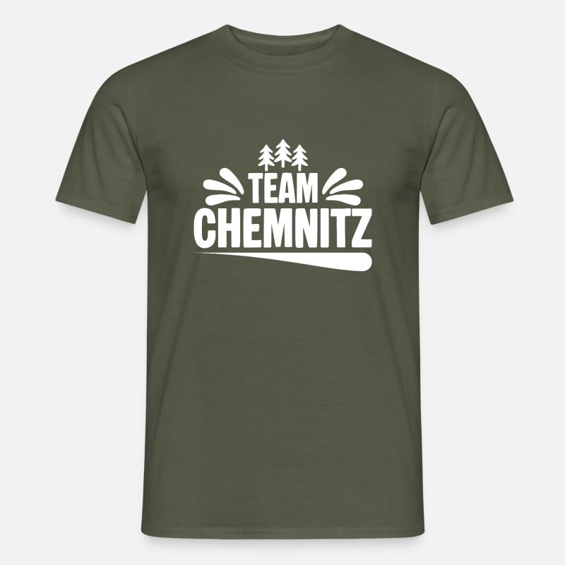 Team Chemnitz - Männer T-Shirt - Militärgrün
