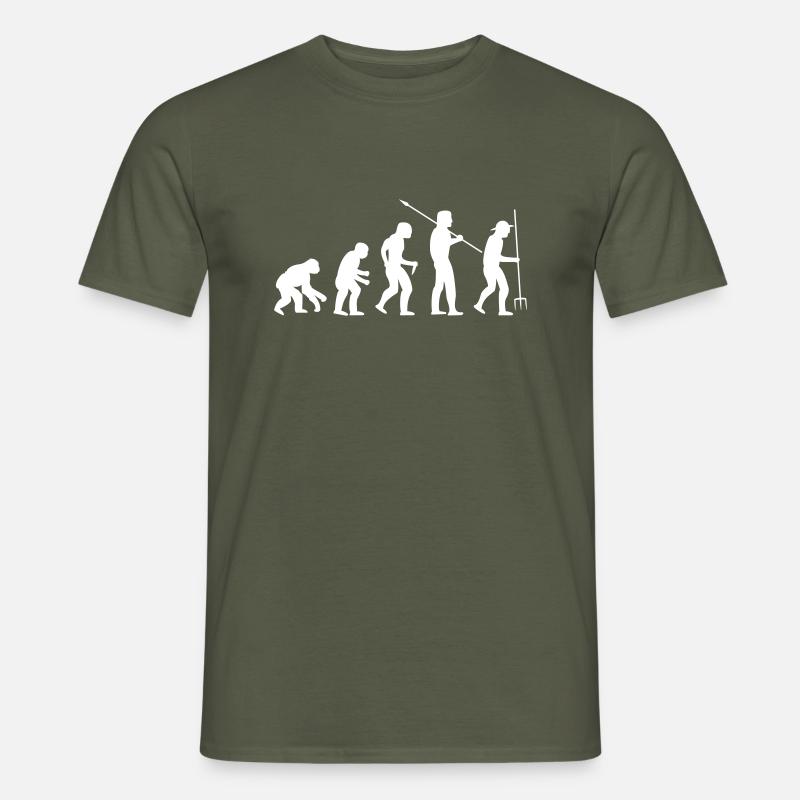 EVOLUTION Falsche Richtung Vektor - Männer T-Shirt - Militärgrün