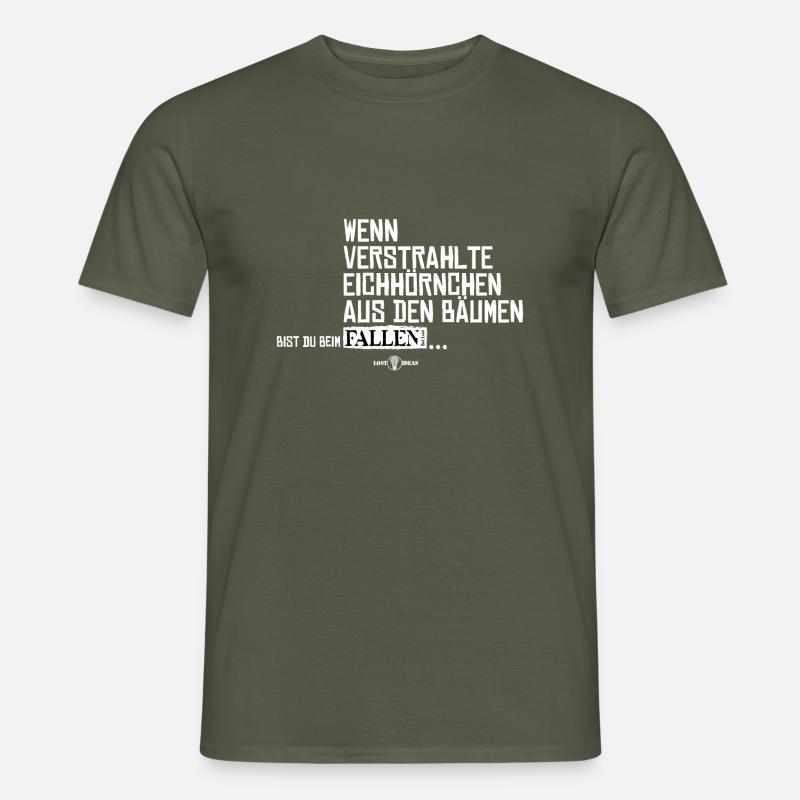 Verstrahlte Eichhörnchen - Männer T-Shirt - Militärgrün