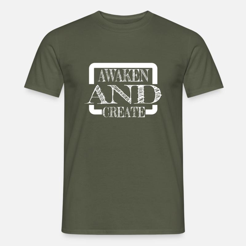 Creative Innovation Inner Enlightenment - Men’s T-shirt - military green