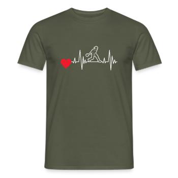 Bowling Bowling Cone Gift Bowling Ball Bowler - Men's T-Shirt - military green - Front - AI Model Male 178 light (178cm)