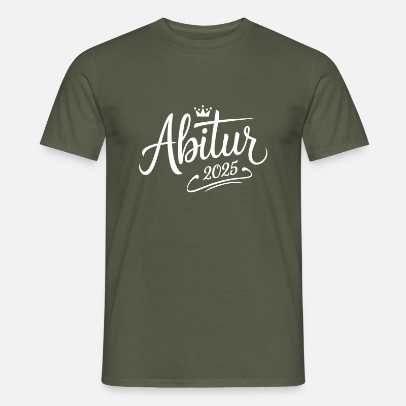 Abitur 2025 - Männer T-Shirt - Militärgrün