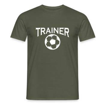 Fußball Soccer - Men's T-Shirt - military green - Front - AI Model Male 178 light (178cm)