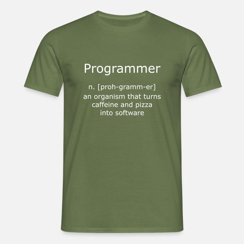 Programmer Programmierer - Männer T-Shirt - Militärgrün