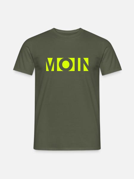 Moin - Männer T-Shirt - Militärgrün